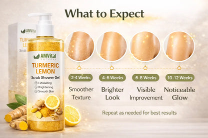 AMVital Turmeric Lemon Scrub Shower Gel