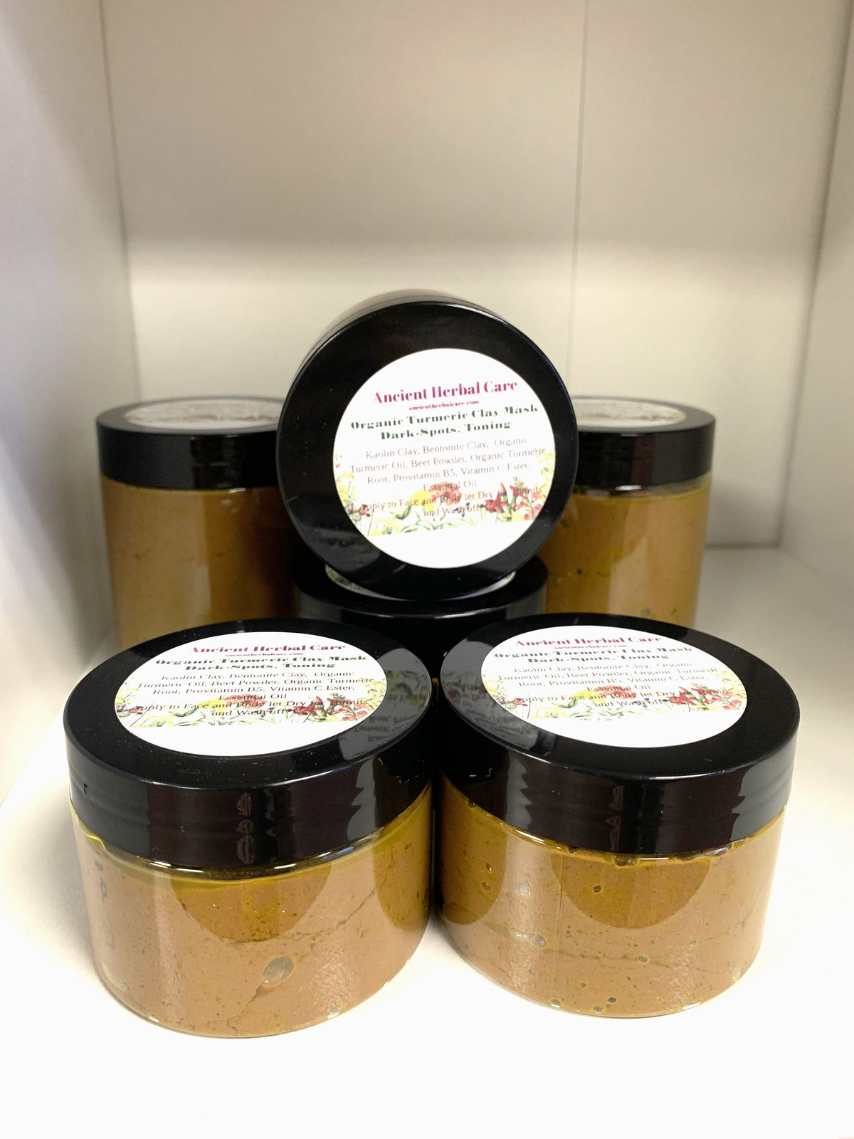 Organic Turmeric Clay Facial Mask/TONING, DARK SPOTS
