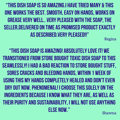 Solid Dish Soap Bar Non-Toxic, Unscented, Plastic-Free Dishwashing