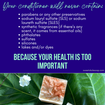 Conditioner Bar with Mamaki & Lemongrass Botanicals